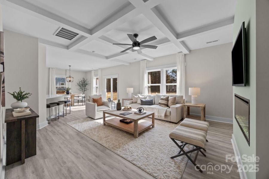 Furnished interior view inside a new home in , Gastonia (Image 30).