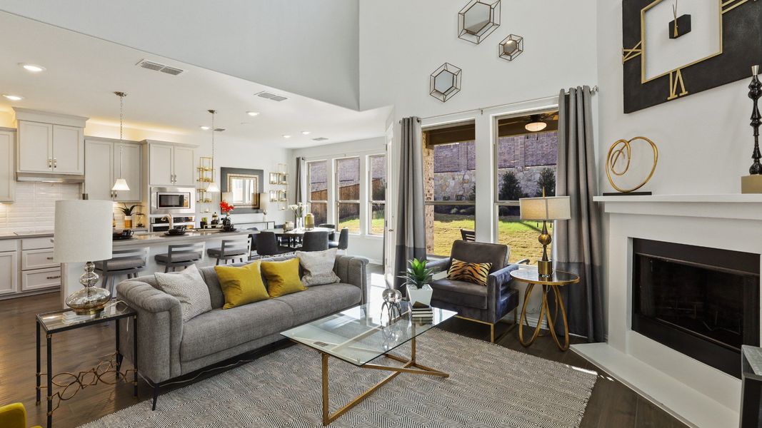 Representative furnished interior of a home built from the Hickory by Brightland Homes in Sunterra, Katy (Image 6).