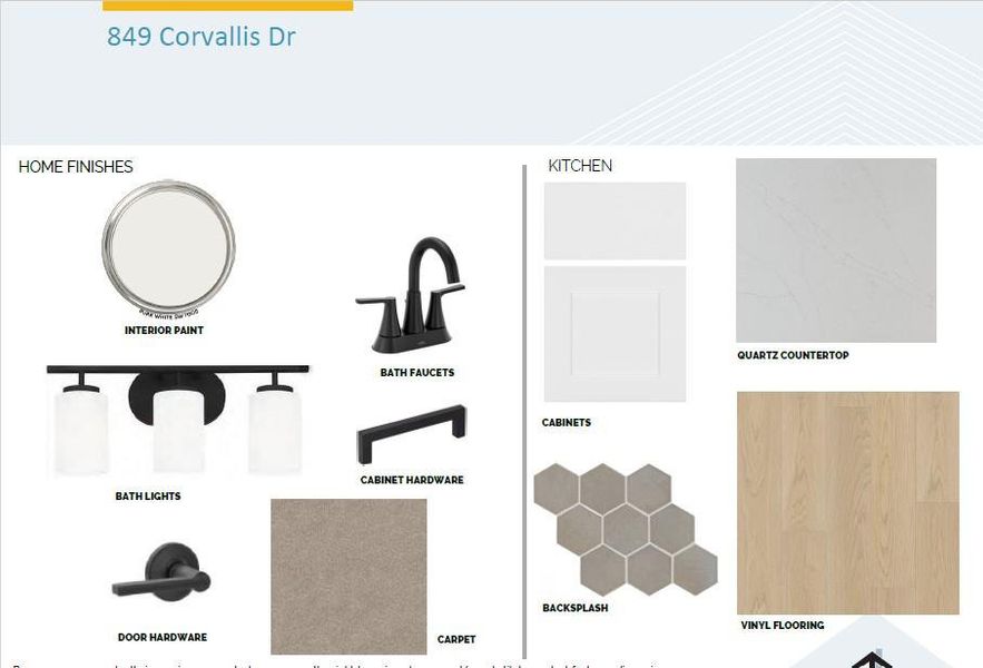 Sample of building materials used in homes in Cedar Brook, Leander (Image 16).