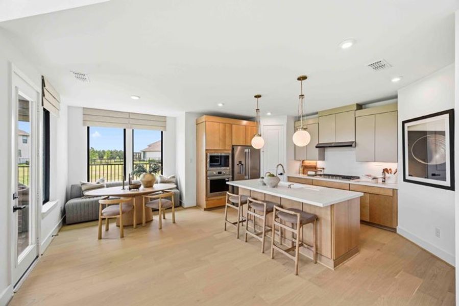 Furnished interior view inside a new home in Bridgeland 45', 50', 70', Cypress (Image 15).