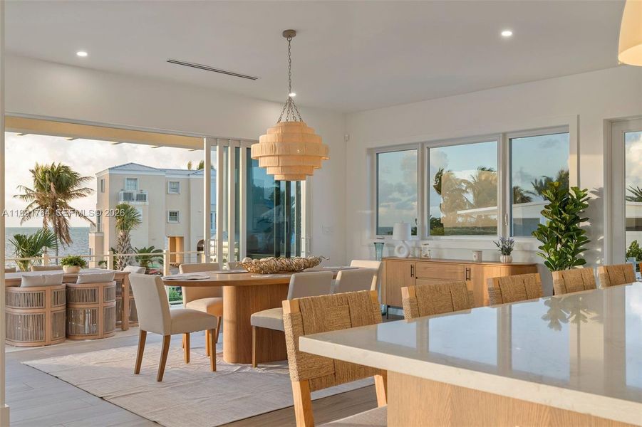 Furnished interior view inside a new home in , Key Largo (Image 45).