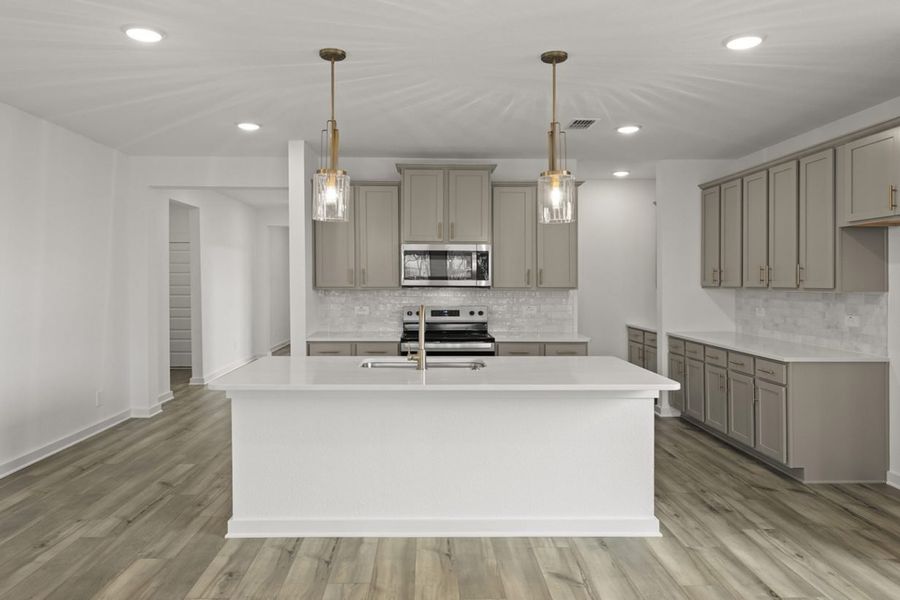 Representative furnished interior of a home built from the Katy Lakes Olive 2192 by Brohn Homes in Katy Lakes, Katy (Image 5).