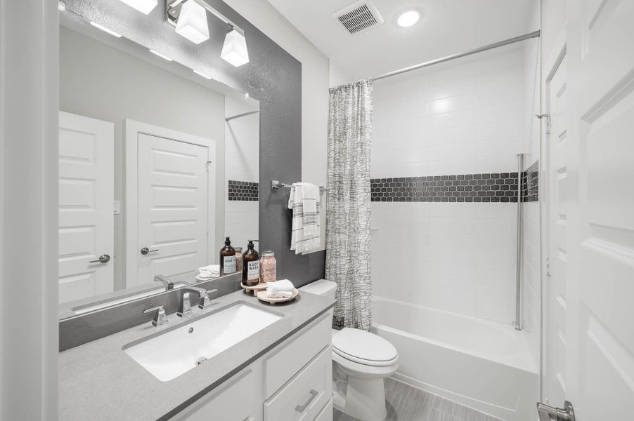 Representative furnished interior of a home built from the Casoria by Tri Pointe Homes in The Estates at James Lane, Fulshear (Image 53).