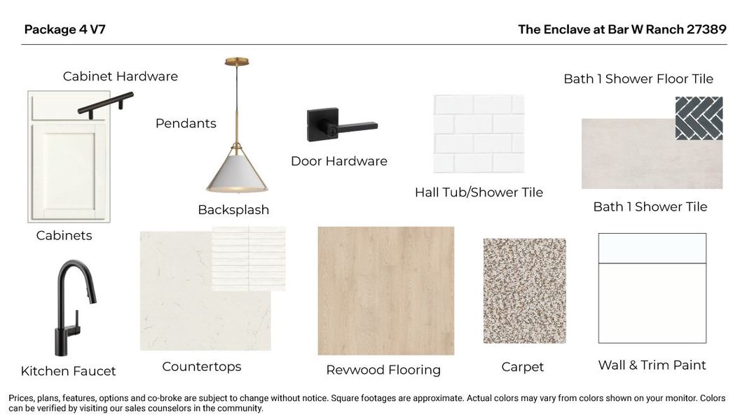 Materials commonly used for homes built from the The Edinburg by D.R. Horton in The Enclave at Bar W Ranch, Leander (Image 7).