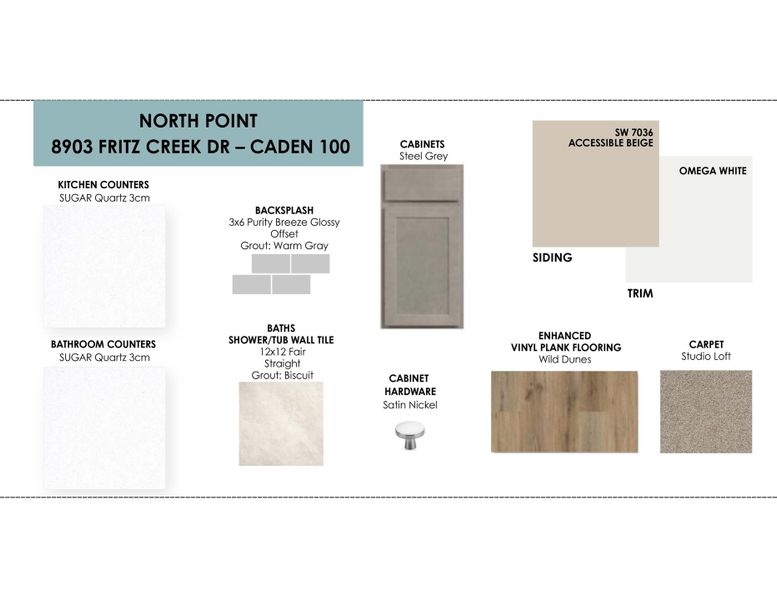 Sample of building materials used in homes in North Point, Temple (Image 13). Sample of building materials used in homes in North Point, Temple (Image 13).
