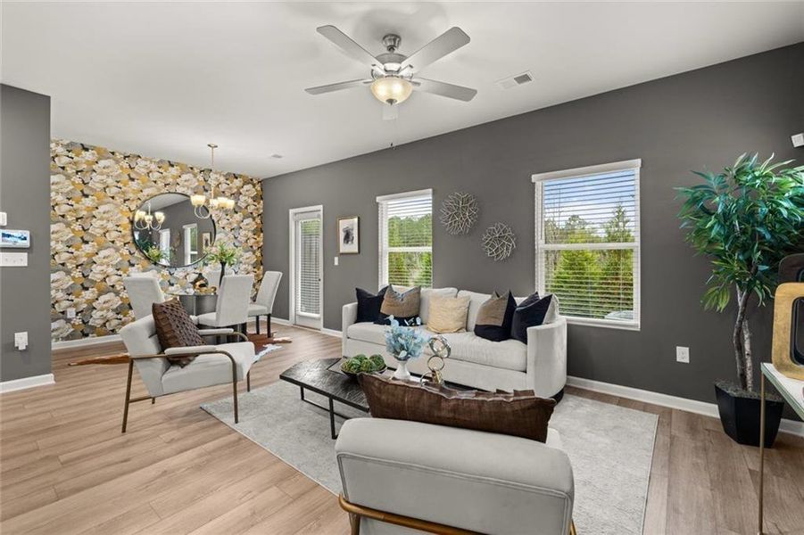 Furnished interior view inside a new home in Reeves Park, Stockbridge (Image 11).