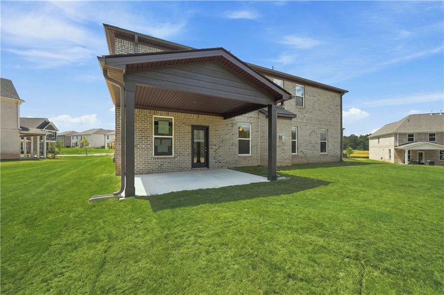 Exterior details and patio area of a home in Westwind Estates, Hampton (Image 3).