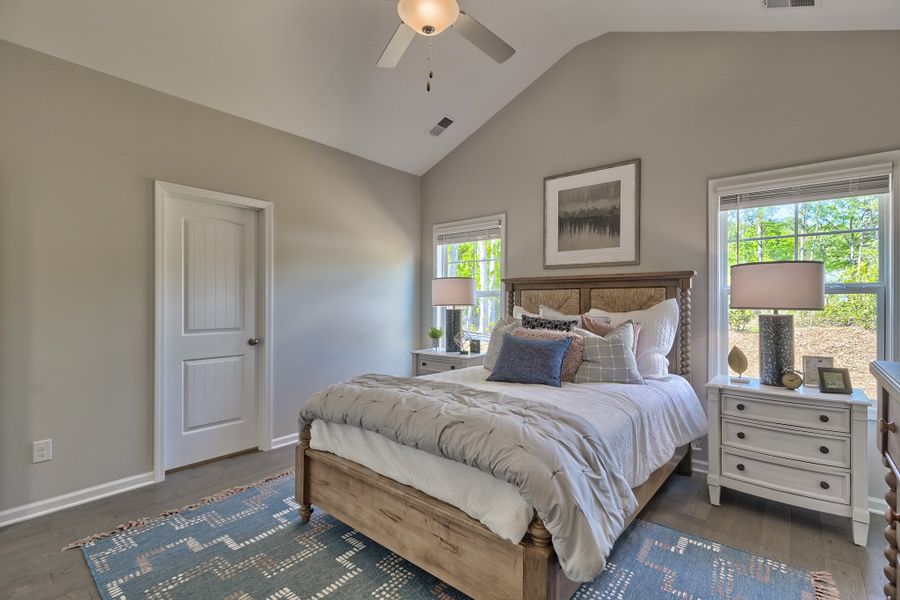 Representative furnished interior of a home built from the Wisteria II by Great Southern Homes in Briarfield, Conway (Image 23).