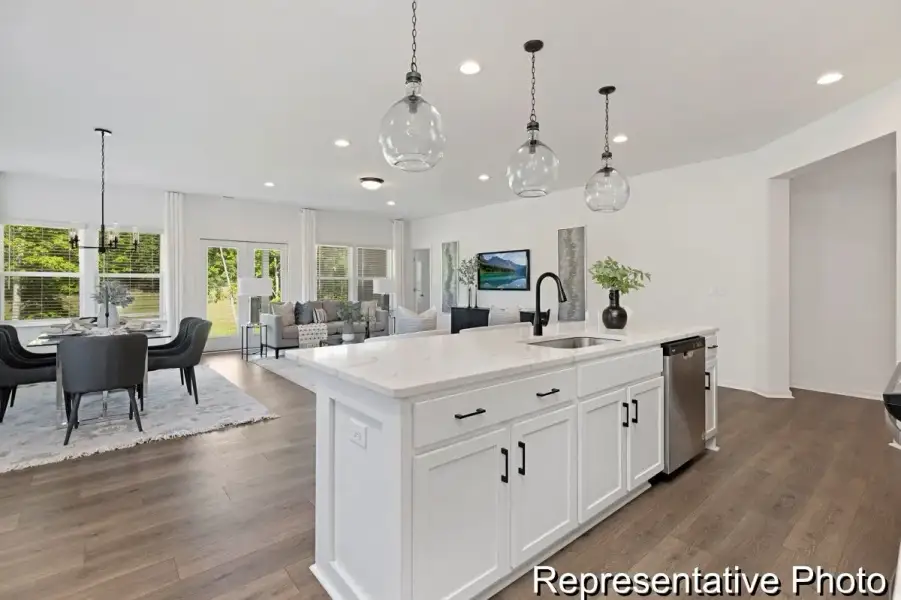 Furnished interior view inside a new home in Wendell Springs, Wendell (Image 4).