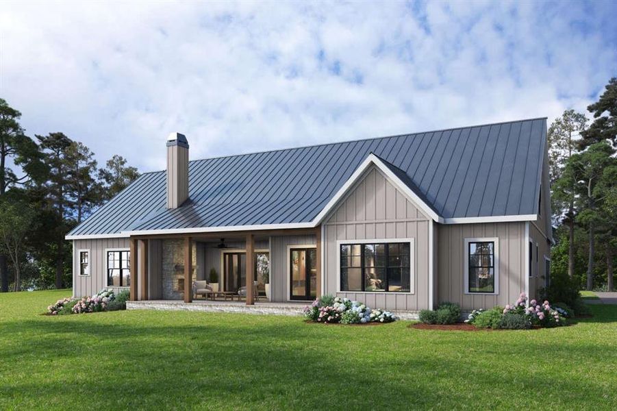 Front exterior of a new home in Parallel Pastures, Poolville, TX, highlighting curb appeal (Image 15). Front exterior of a new home in Parallel Pastures, Poolville, TX, highlighting curb appeal (Image 15).