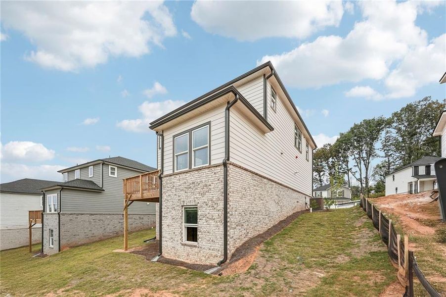 Exterior details and patio area of a home in Hemingway - Reserve Series, Cumming (Image 32).