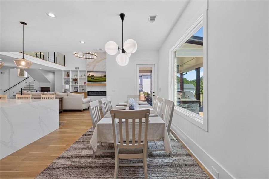 Furnished interior view inside a new home in , Buford (Image 6).