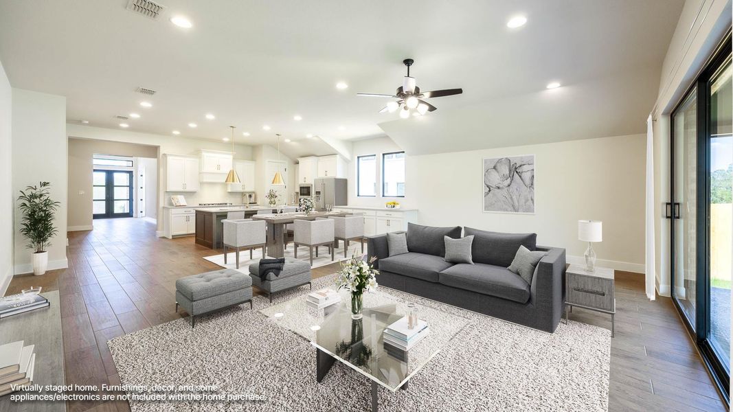 Furnished interior view inside a new home in Parkside on the River West, Georgetown (Image 8). Furnished interior view inside a new home in Parkside on the River West, Georgetown (Image 8).