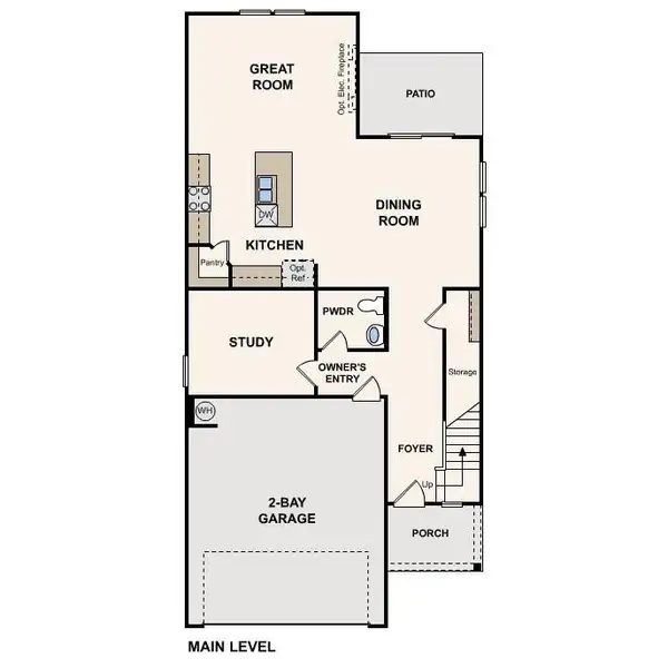 2D floor plan layout of this home in Cedar Hollow, Hickory, NC (Image 3).