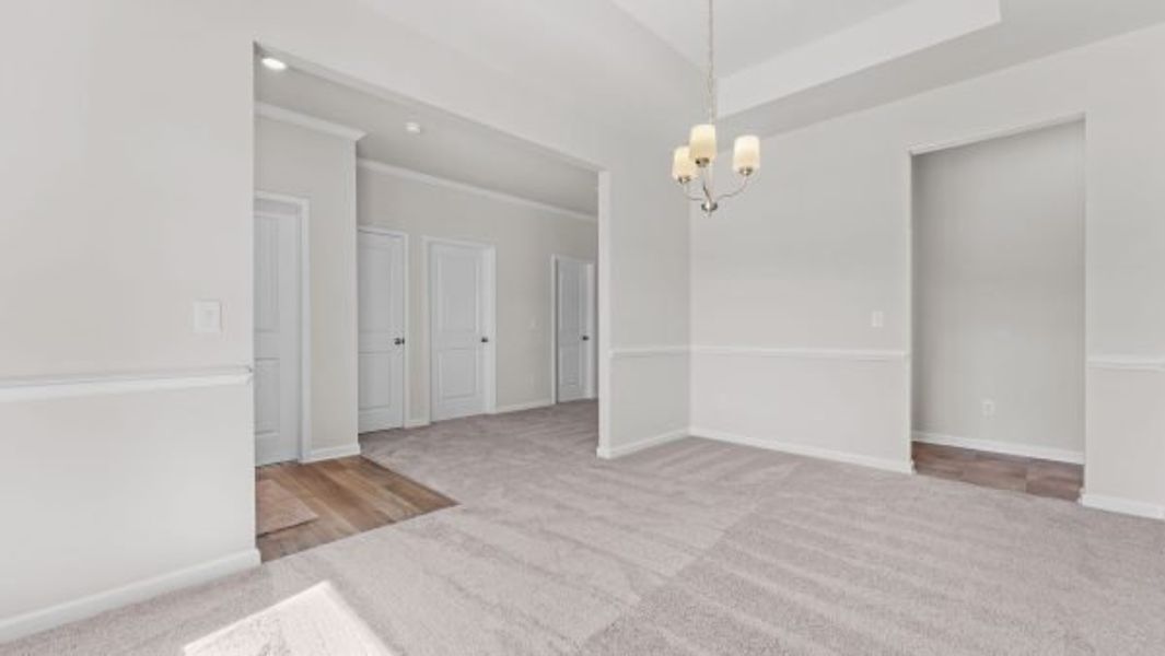 Representative unfurnished interior of a home built from the Lexington by Piedmont Residential in Hampton Ridge, Jefferson (Image 13).