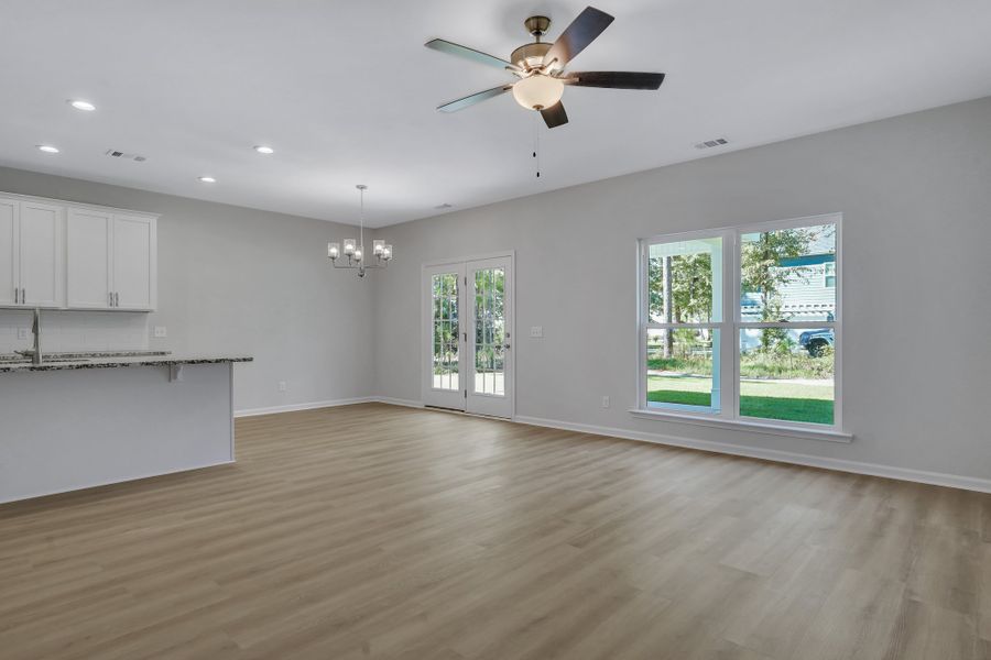 Representative unfurnished interior of a home built from the The Hatteras by Smith Family Homes in Ramsey Landing, Rincon (Image 21).