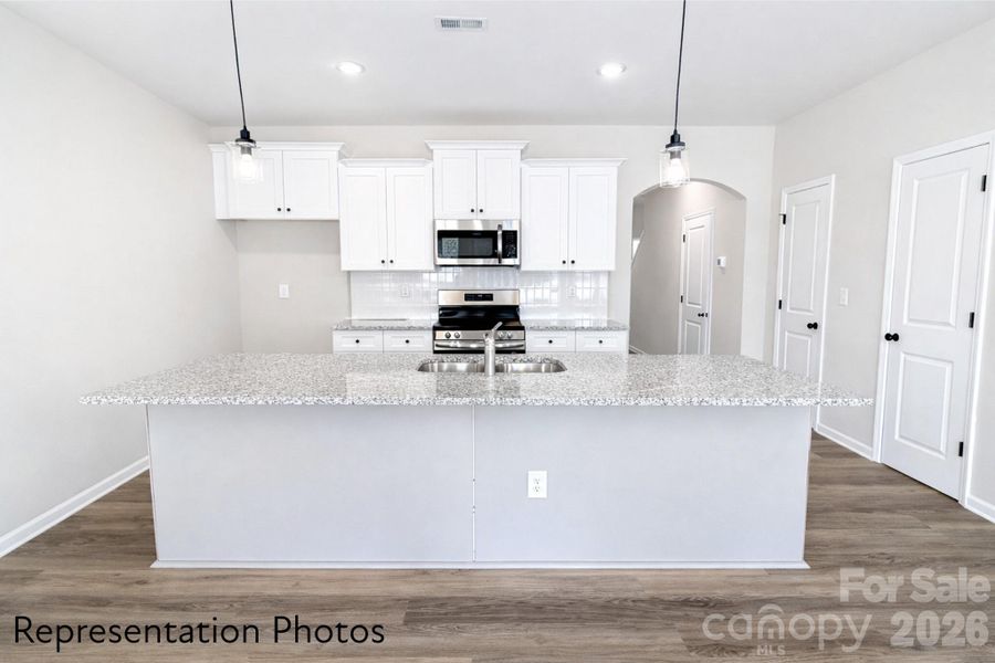 Furnished interior view inside a new home in , Charlotte (Image 8).