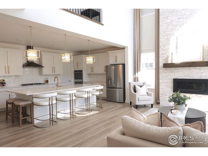 Furnished interior view inside a new home in Morgan Hill: The Grand Collection, Erie (Image 12). Furnished interior view inside a new home in Morgan Hill: The Grand Collection, Erie (Image 12).