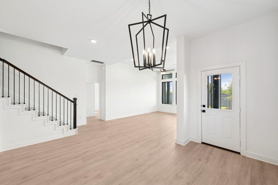 Spacious, unfurnished interior of a new home in Pomona 45' Homesites, Manvel (Image 28). Spacious, unfurnished interior of a new home in Pomona 45' Homesites, Manvel (Image 28).