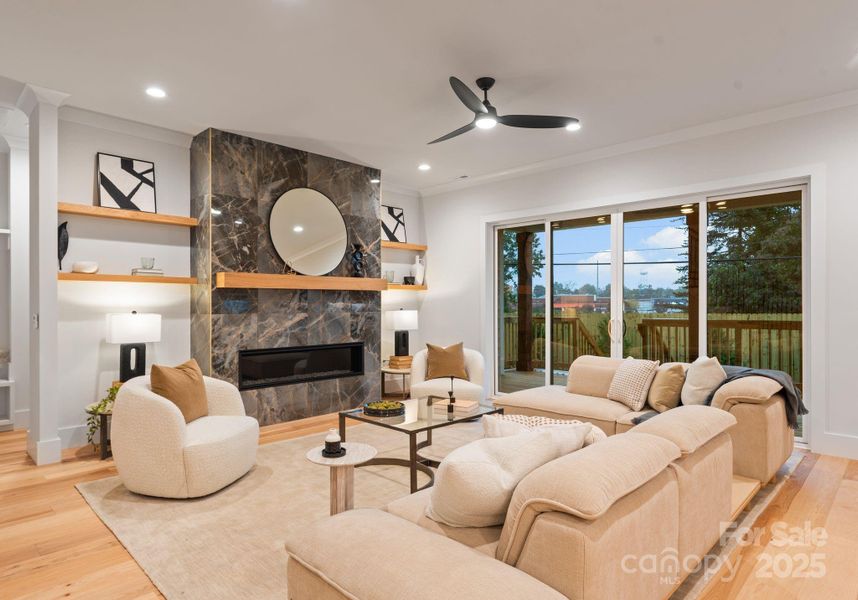 Furnished interior view inside a new home in , Charlotte (Image 14). Furnished interior view inside a new home in , Charlotte (Image 14).