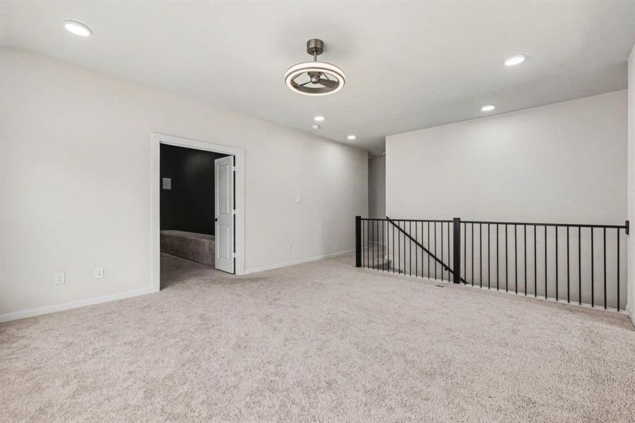 Upstairs game room