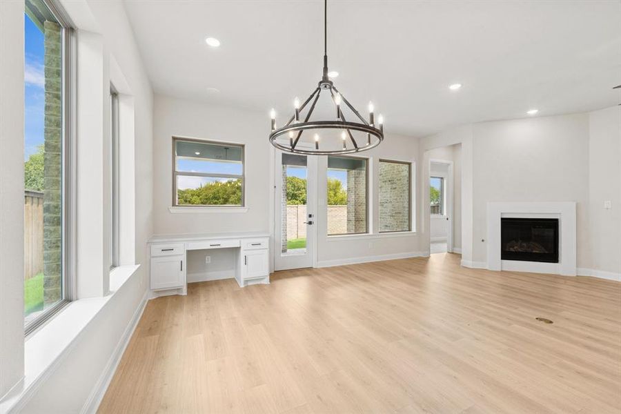 Spacious, unfurnished interior of a new home in South Pointe Cottage Series, Mansfield (Image 31). Spacious, unfurnished interior of a new home in South Pointe Cottage Series, Mansfield (Image 31).