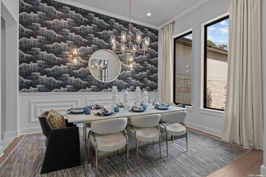 Furnished interior view inside a new home in Shavano Highlands, San Antonio (Image 4).