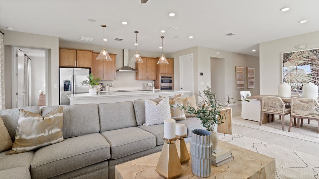 Representative furnished interior of a home built from the Sweetgum by DRB Homes in Trailside, Mount Dora (Image 33).