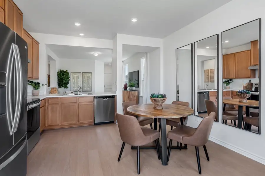 Representative furnished interior of a home built from the Plan 1243 Modeled by KB Home in Legend Heights, New Braunfels (Image 6).