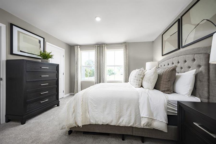 Furnished interior view inside a new home in Robin Creek, Charlotte (Image 10).