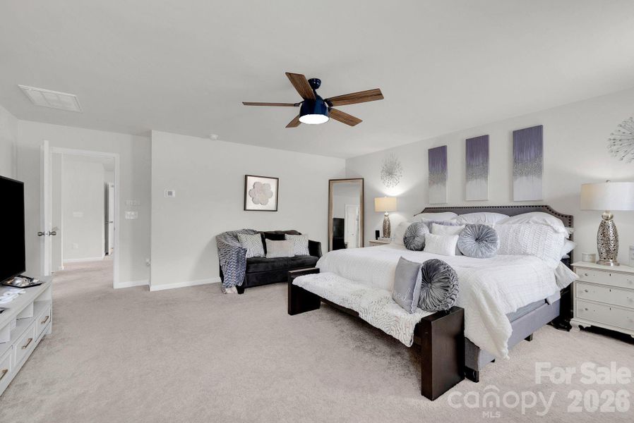 Furnished interior view inside a new home in Falls Cove at Lake Norman, Troutman (Image 23).