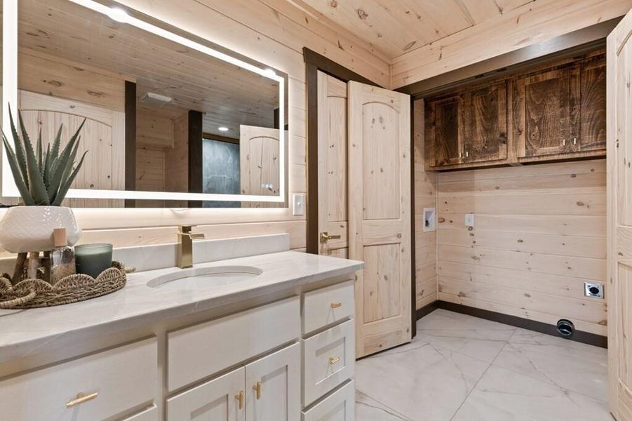 Furnished interior view inside a new home in , Blue Ridge (Image 29).