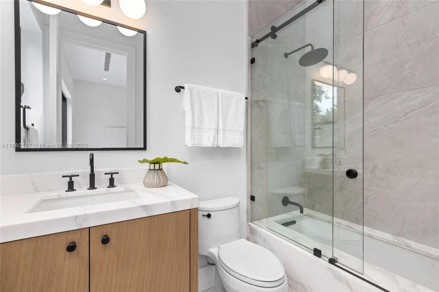 Furnished interior view inside a new home in , Miami (Image 67).