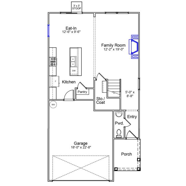 2D floor plan layout of this home in Ellington, Elgin, SC (Image 3).