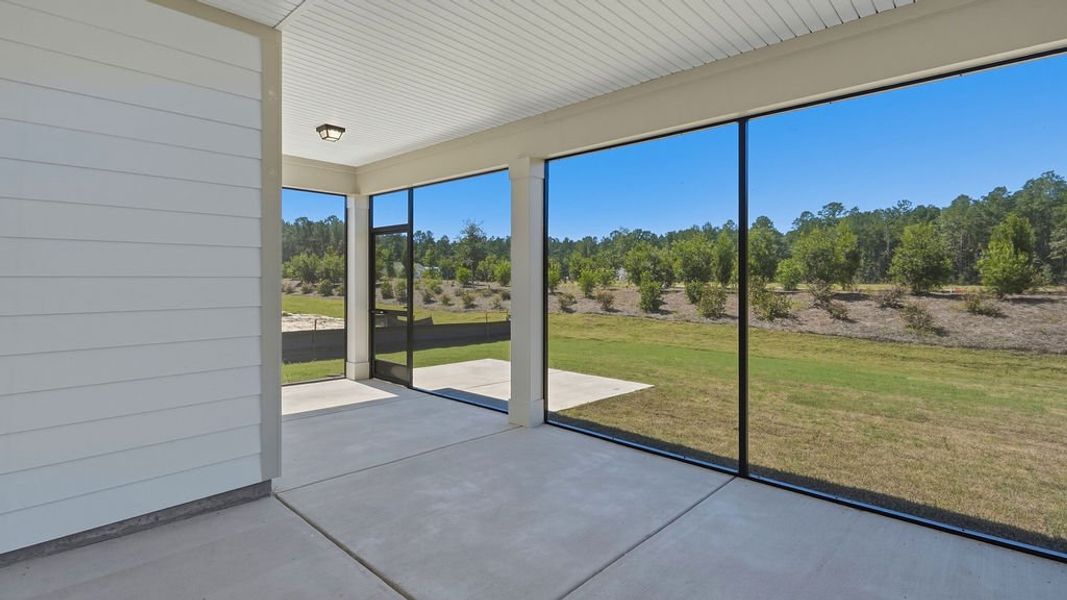 Exterior details and patio area of a home in Sun City Hilton Head, Bluffton (Image 4). Exterior details and patio area of a home in Sun City Hilton Head, Bluffton (Image 4).