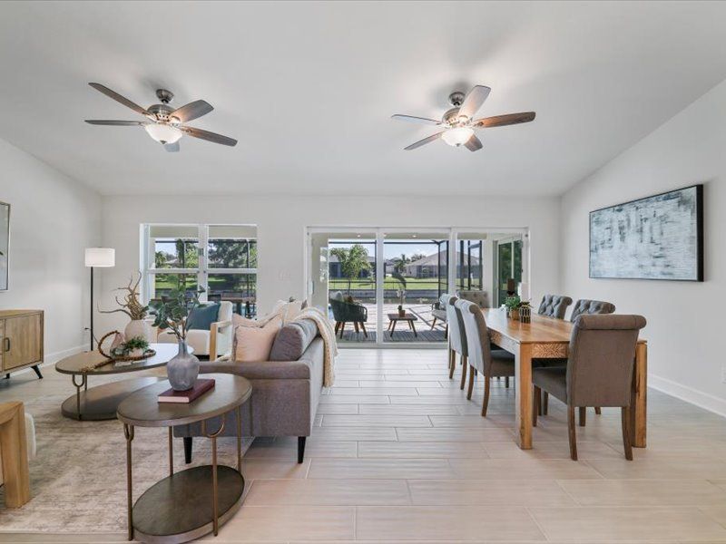 Representative furnished interior of a home built from the The Paradise Cove II by Sunlife Homes LLC in Cape Coral, Cape Coral (Image 11).