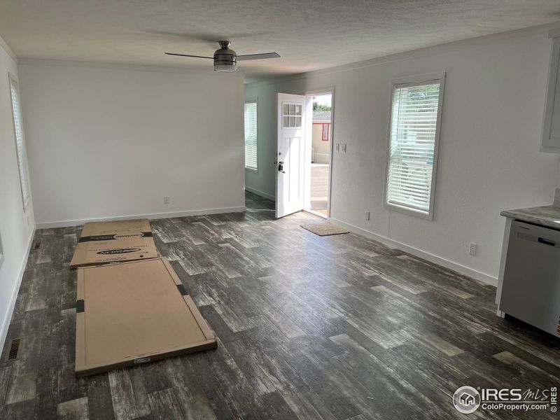 Large open living area Large open living area