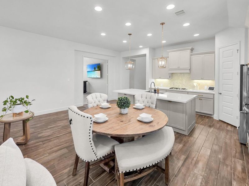 Furnished interior view inside a new home in Artavia, Conroe (Image 13).