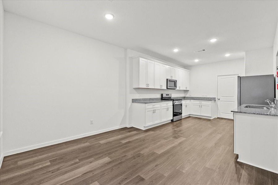 View of Kitchen from Dining Room.