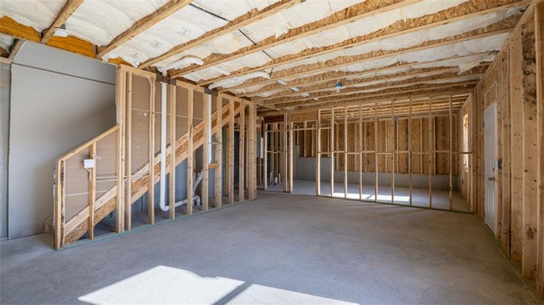 In-progress construction of a new home in Jackson Landing, Jefferson, GA (Image 34).