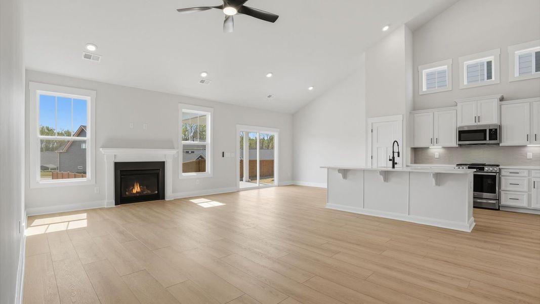 Furnished interior view inside a new home in Mulberry Estates, Simpsonville (Image 11).