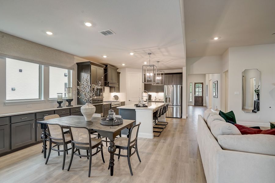 Furnished interior view inside a new home in Cross Creek Meadows, Celina (Image 13).