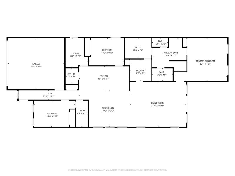 2D floor plan layout of this home in , Anahuac, TX (Image 5).