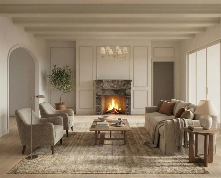 Furnished interior view inside a new home in , Dallas (Image 9). Furnished interior view inside a new home in , Dallas (Image 9).