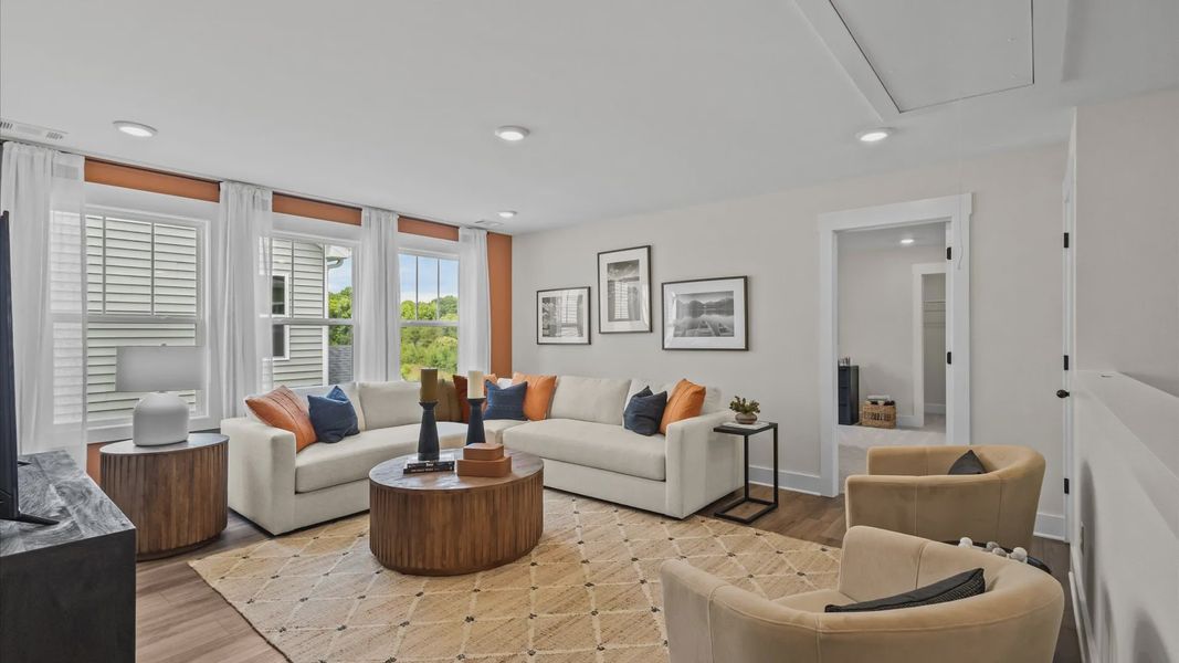 Furnished interior view inside a new home in Creeks at Midway, Anderson (Image 14).