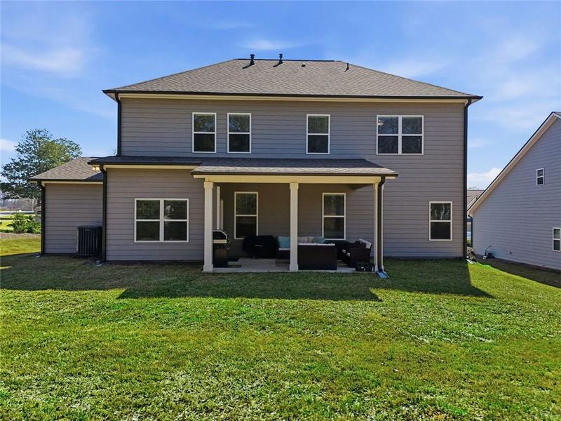 Exterior details and patio area of a home in Rosewood Lake Estates, Hoschton (Image 35). Exterior details and patio area of a home in Rosewood Lake Estates, Hoschton (Image 35).