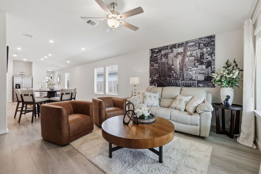 Furnished interior view inside a new home in Mavera, Conroe (Image 13). Furnished interior view inside a new home in Mavera, Conroe (Image 13).
