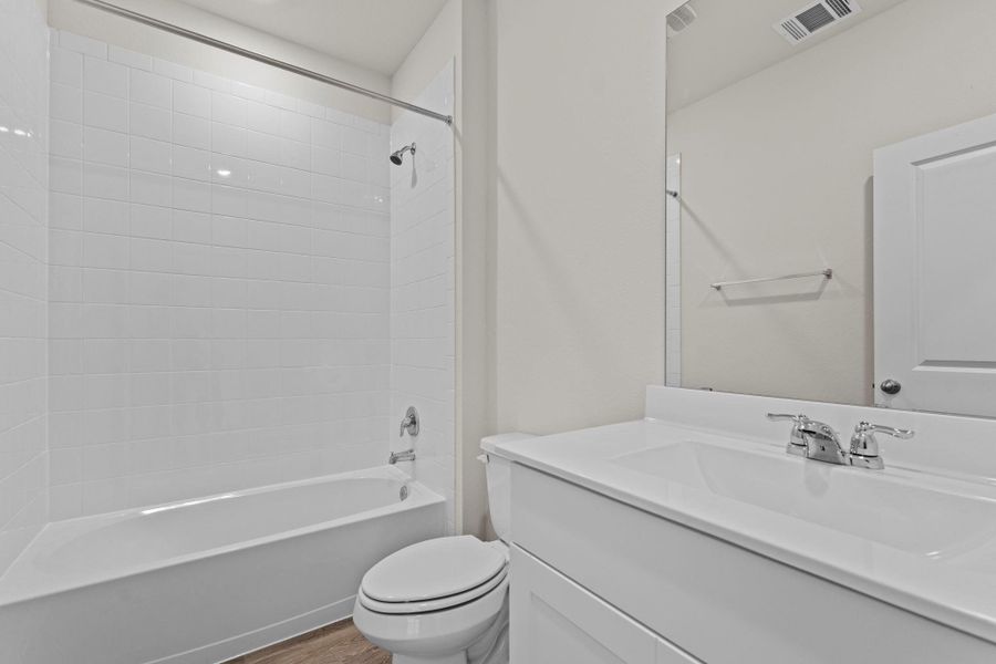 Furnished interior view inside a new home in Whisper South, San Marcos (Image 12).