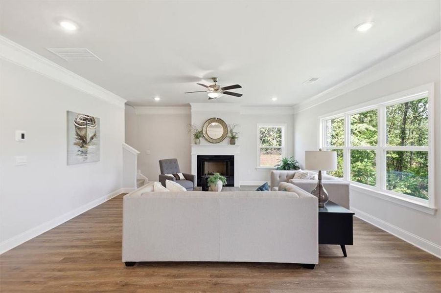 Furnished interior view inside a new home in Tuscany Hills, Douglasville (Image 13).