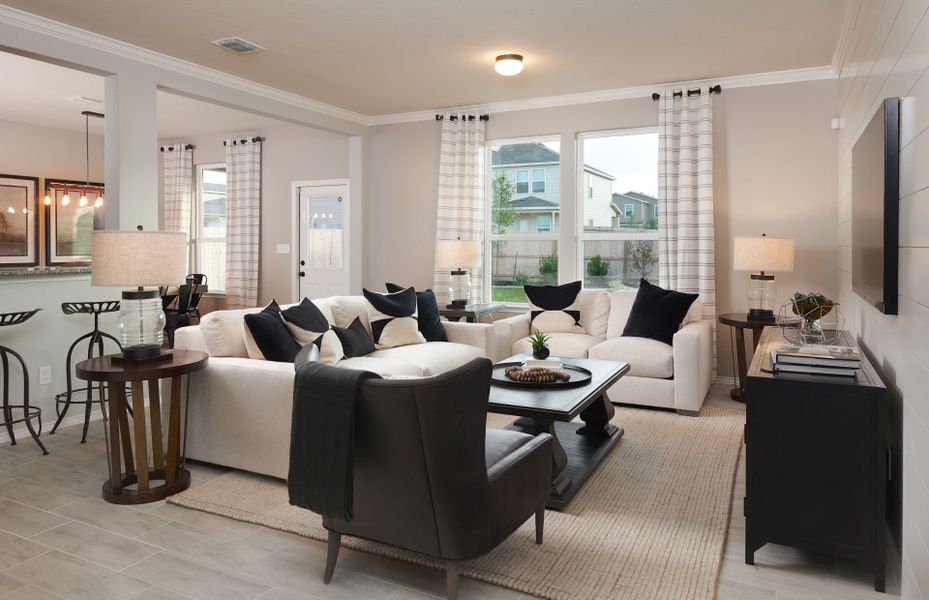 Representative furnished interior of a home built from the Springfield by Centex in Pinara Pines, Conroe (Image 10). Representative furnished interior of a home built from the Springfield by Centex in Pinara Pines, Conroe (Image 10).